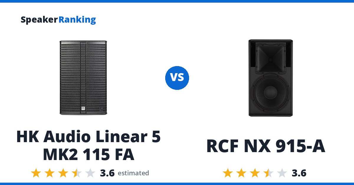 HK Audio Linear 5 MK2 115 FA vs RCF NX 915-A