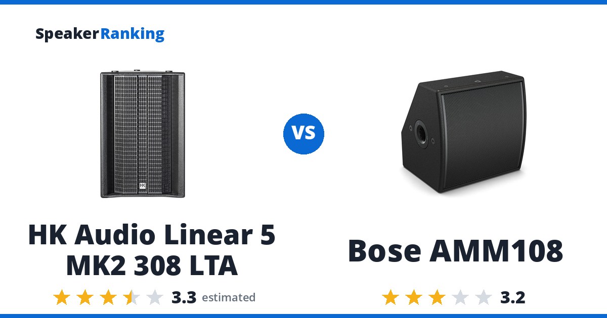 HK Audio Linear 5 MK2 308 LTA vs Bose AMM108
