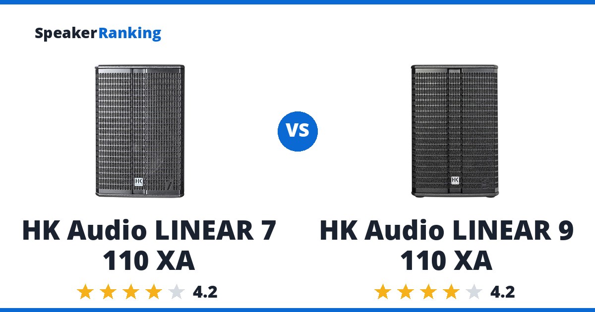 HK Audio LINEAR 7 110 XA vs HK Audio LINEAR 9 110 XA
