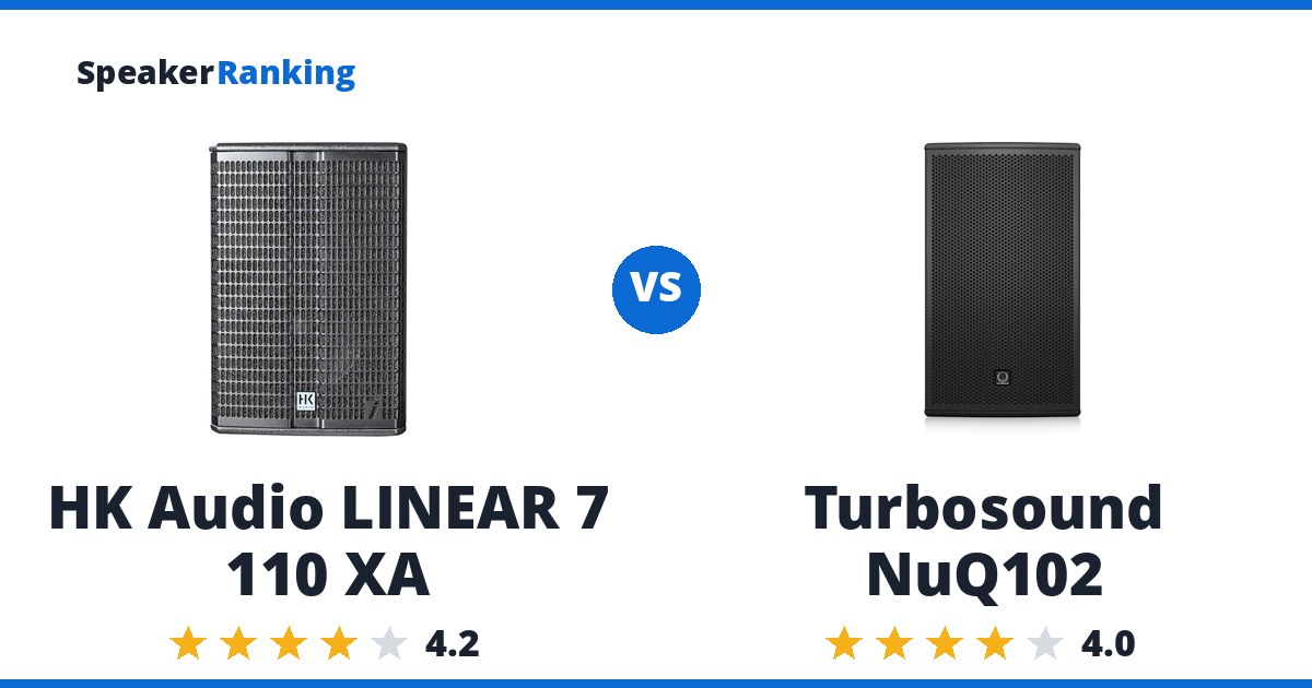 HK Audio LINEAR 7 110 XA vs Turbosound NuQ102