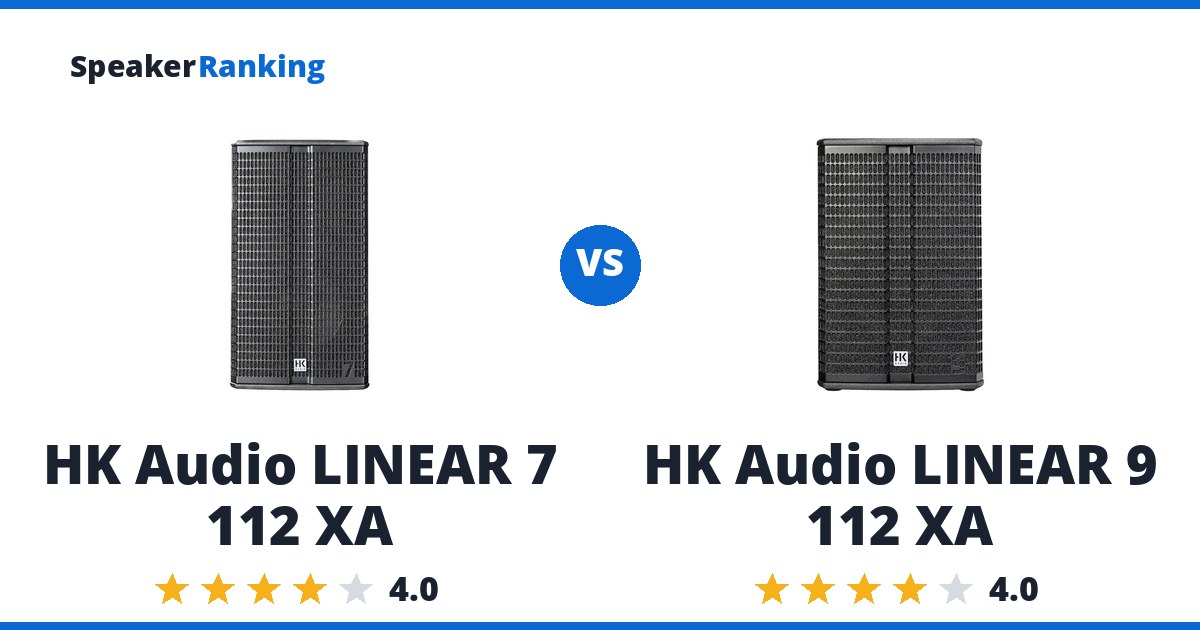 HK Audio LINEAR 7 112 XA vs HK Audio LINEAR 9 112 XA