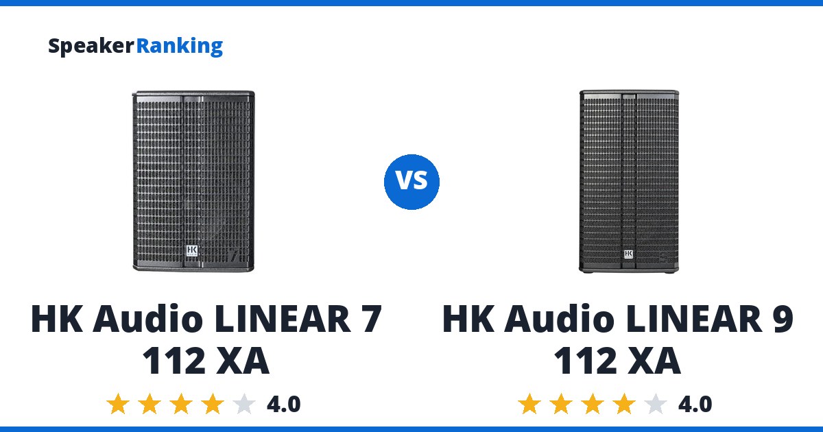 HK Audio LINEAR 7 112 XA vs HK Audio LINEAR 9 112 XA