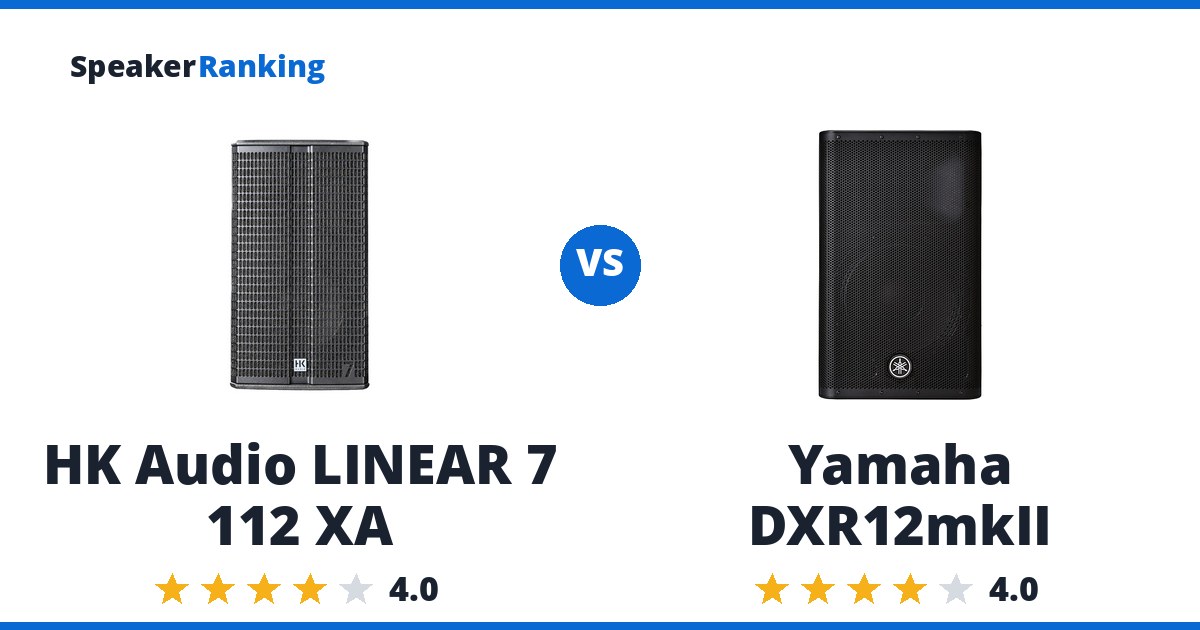 HK Audio LINEAR 7 112 XA vs Yamaha DXR12mkII
