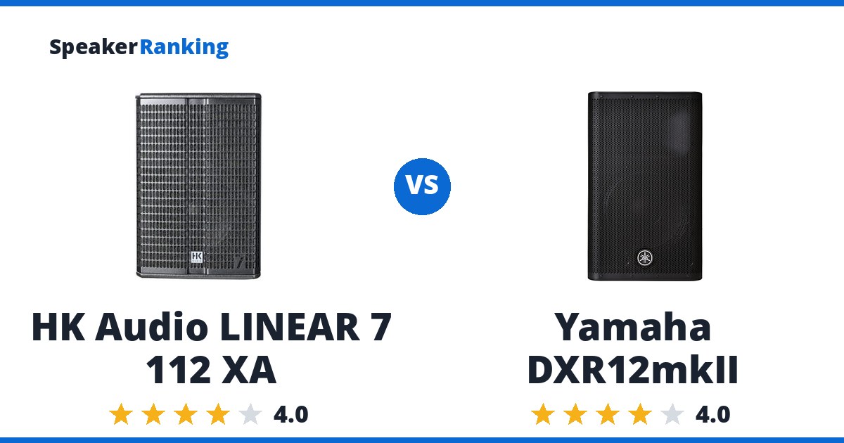 HK Audio LINEAR 7 112 XA vs Yamaha DXR12mkII