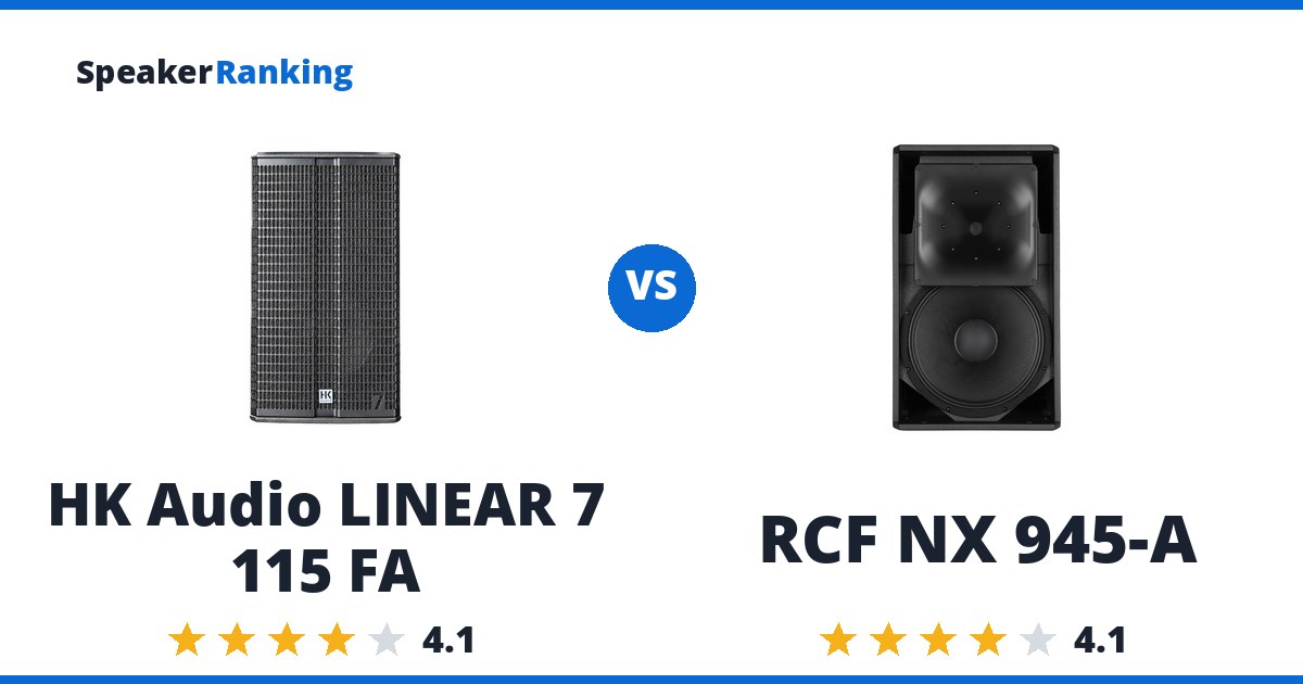 HK Audio LINEAR 7 115 FA vs RCF NX 945-A