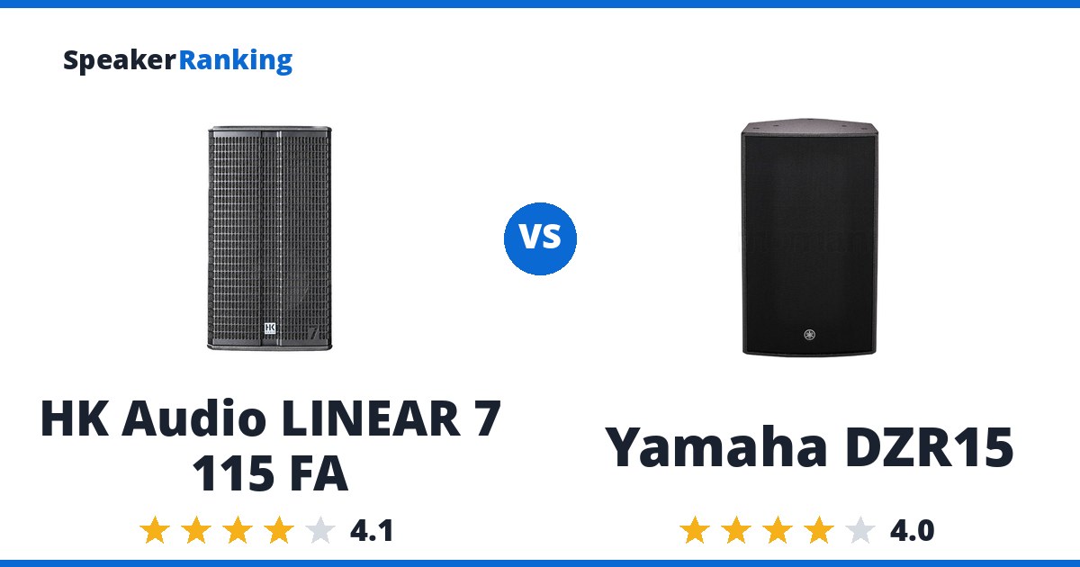 HK Audio LINEAR 7 115 FA vs Yamaha DZR15