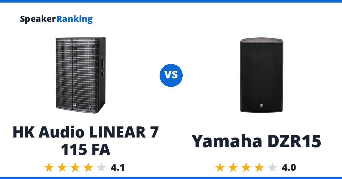 HK Audio LINEAR 7 115 FA vs Yamaha DZR15