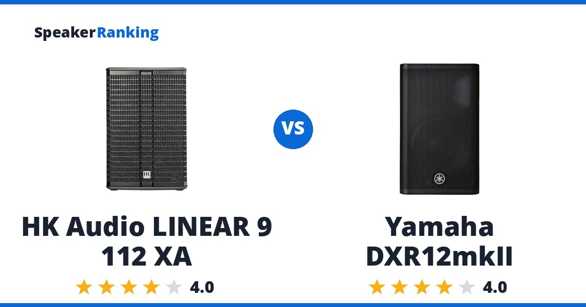 HK Audio LINEAR 9 112 XA vs Yamaha DXR12mkII