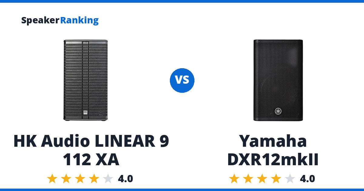HK Audio LINEAR 9 112 XA vs Yamaha DXR12mkII