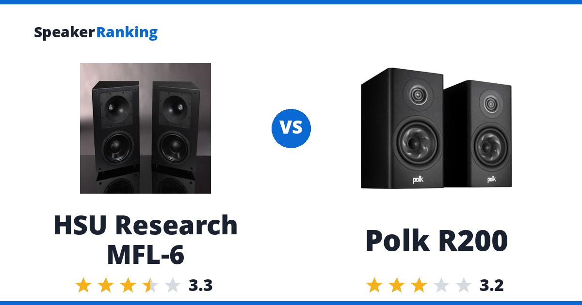 HSU Research MFL-6 vs Polk R200