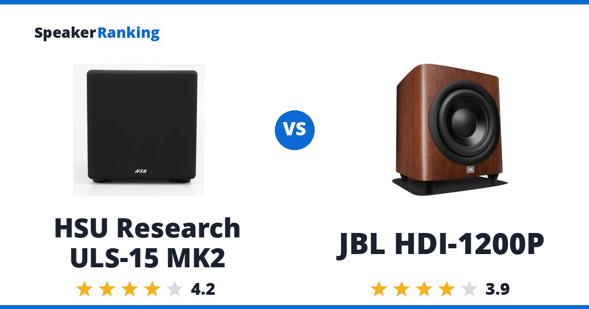 HSU Research ULS-15 MK2 vs JBL HDI-1200P