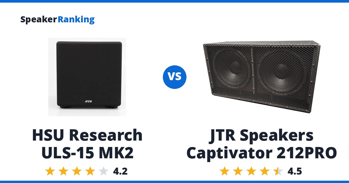 HSU Research ULS-15 MK2 vs JTR Speakers Captivator 212PRO