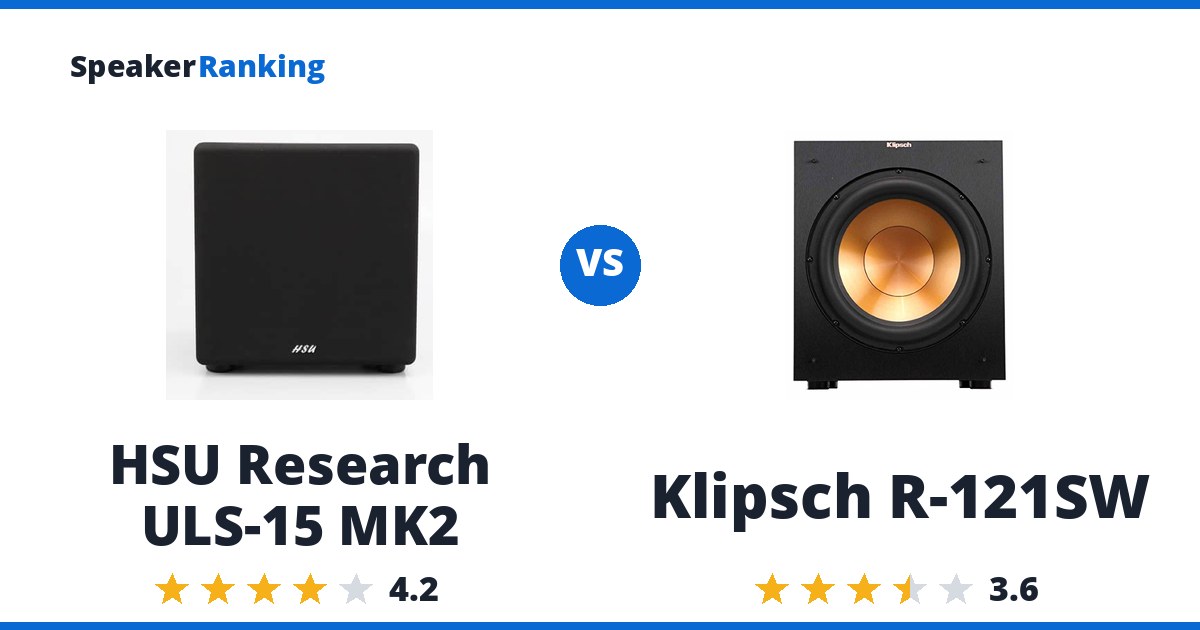HSU Research ULS-15 MK2 vs Klipsch R-121SW