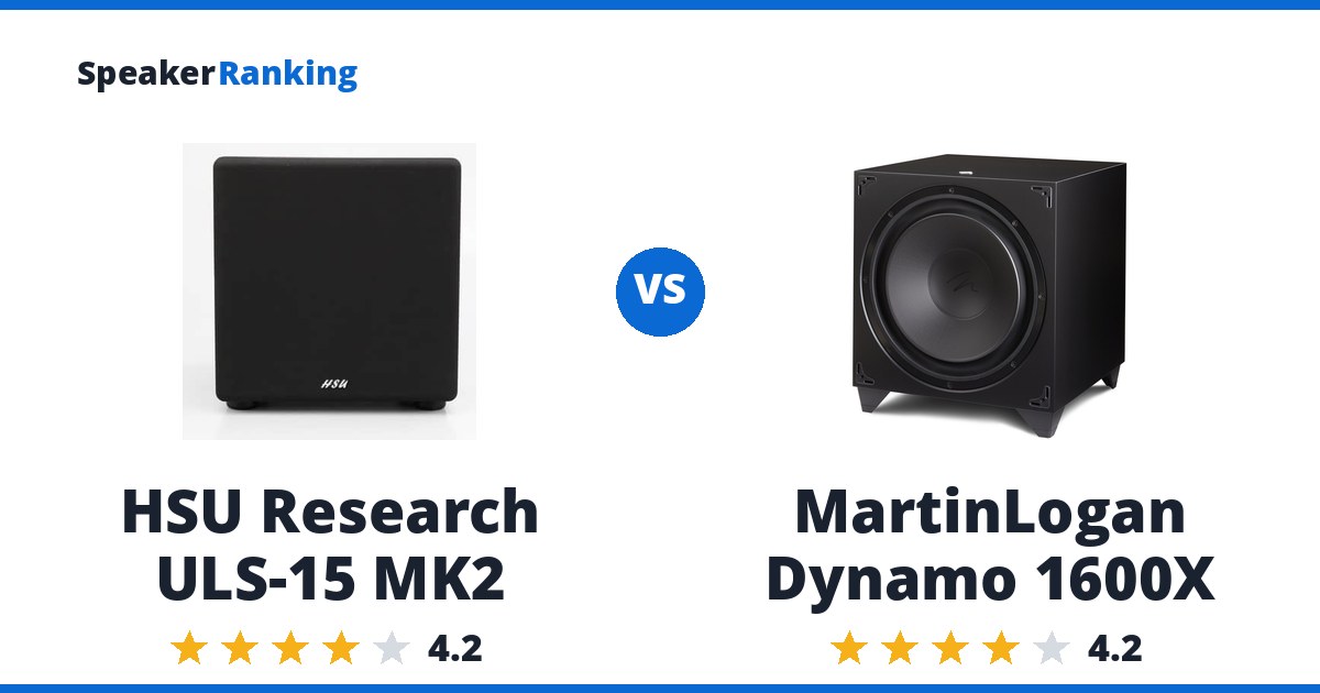 HSU Research ULS-15 MK2 vs MartinLogan Dynamo 1600X