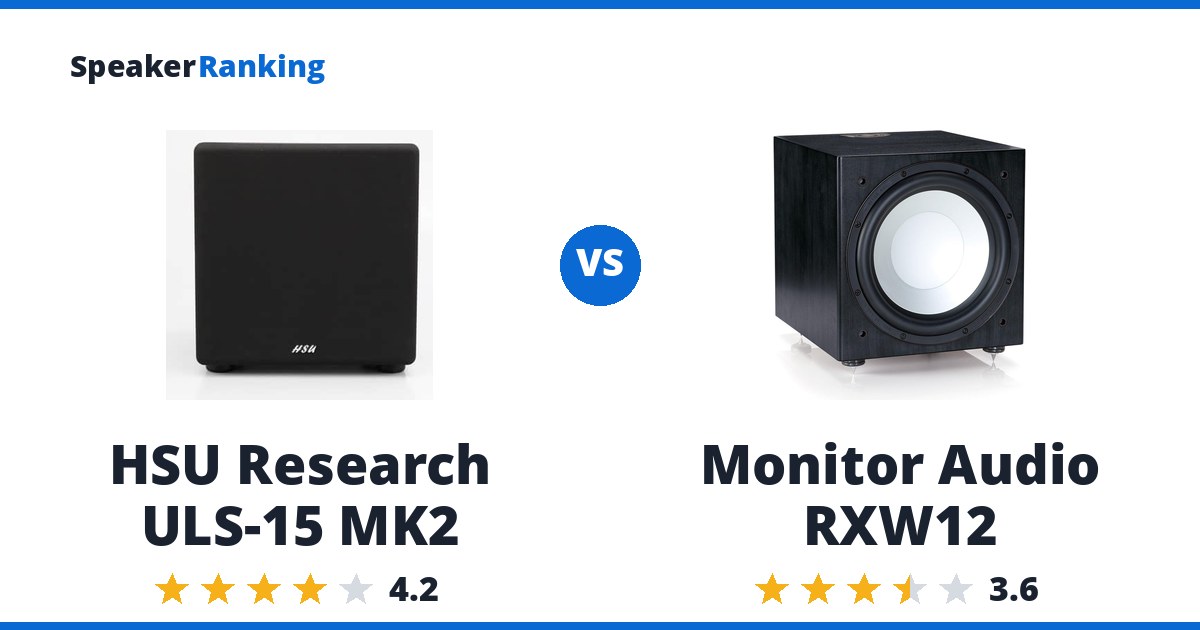 HSU Research ULS-15 MK2 vs Monitor Audio RXW12
