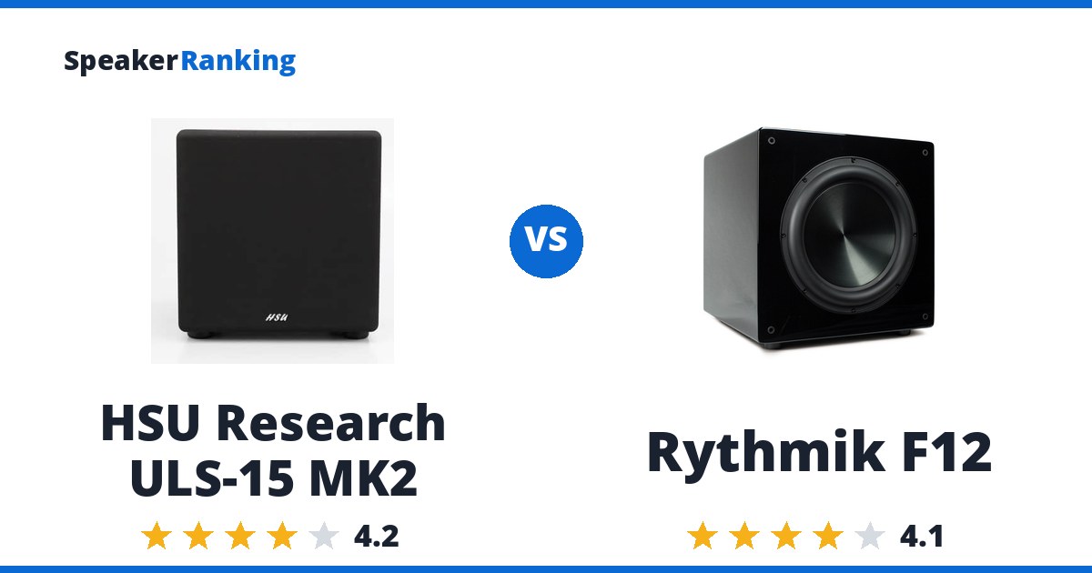 HSU Research ULS-15 MK2 vs Rythmik F12