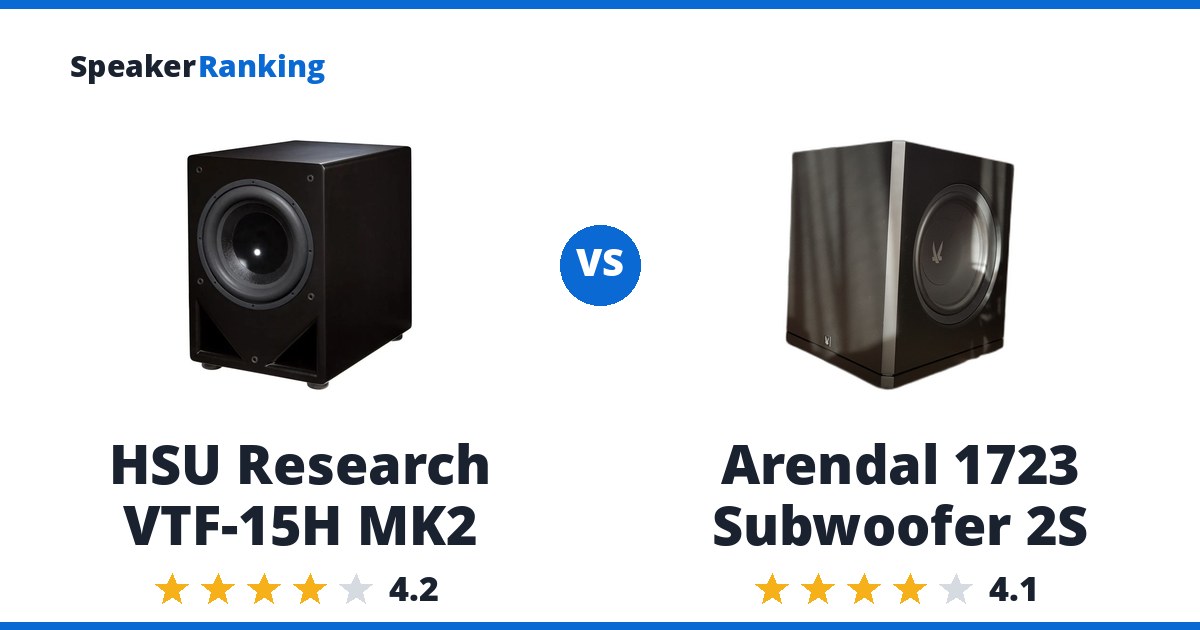 HSU Research VTF-15H MK2 vs Arendal 1723 Subwoofer 2S
