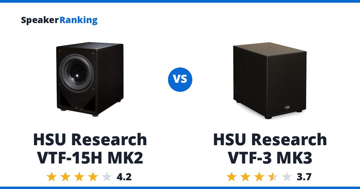HSU Research VTF-15H MK2 vs HSU Research VTF-3 MK3