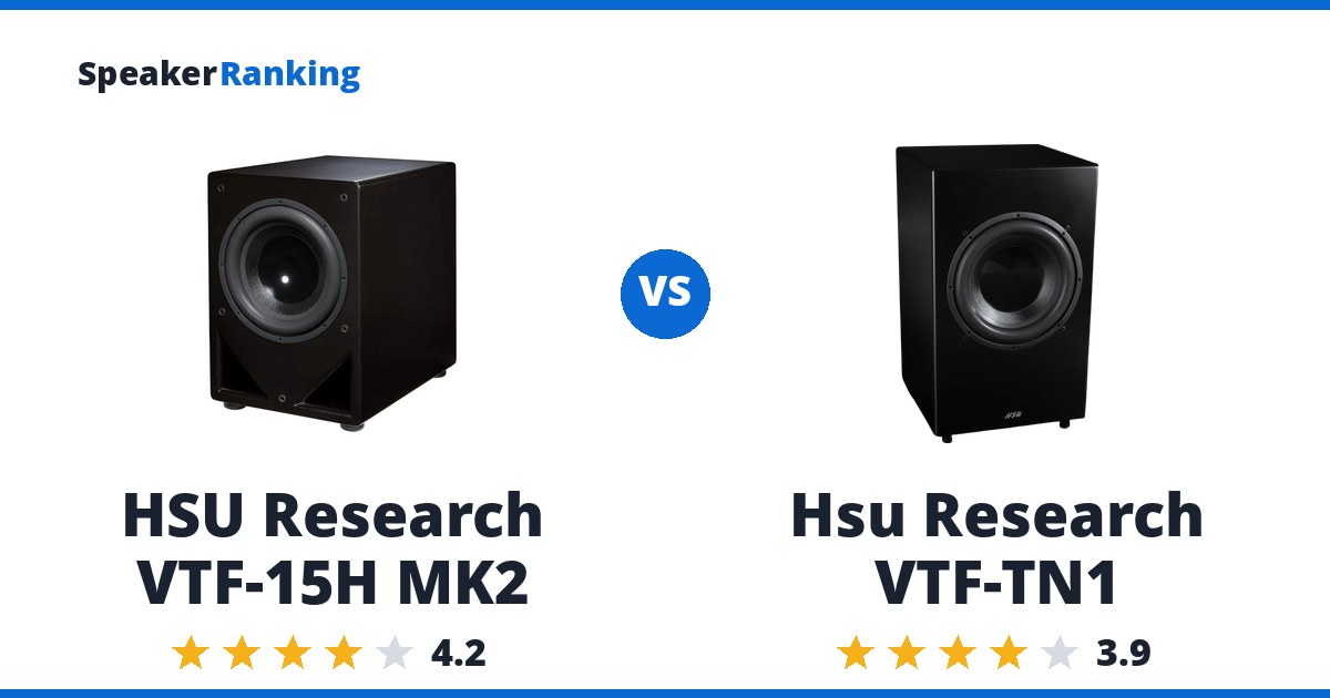 HSU Research VTF-15H MK2 vs Hsu Research VTF-TN1
