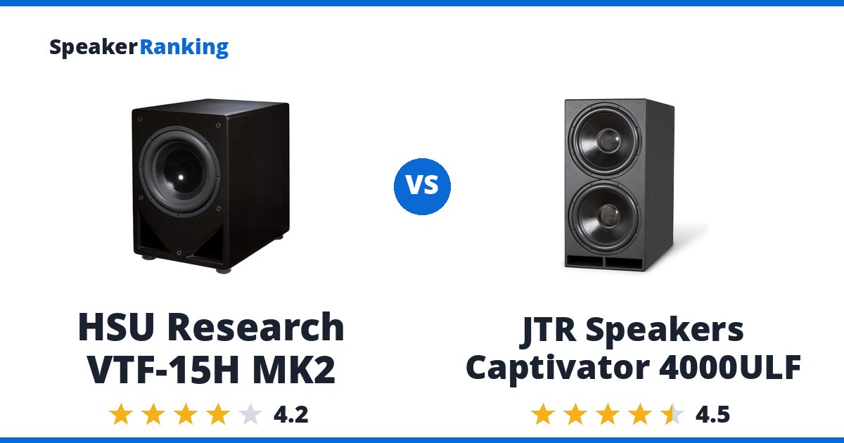 HSU Research VTF-15H MK2 vs JTR Speakers Captivator 4000ULF