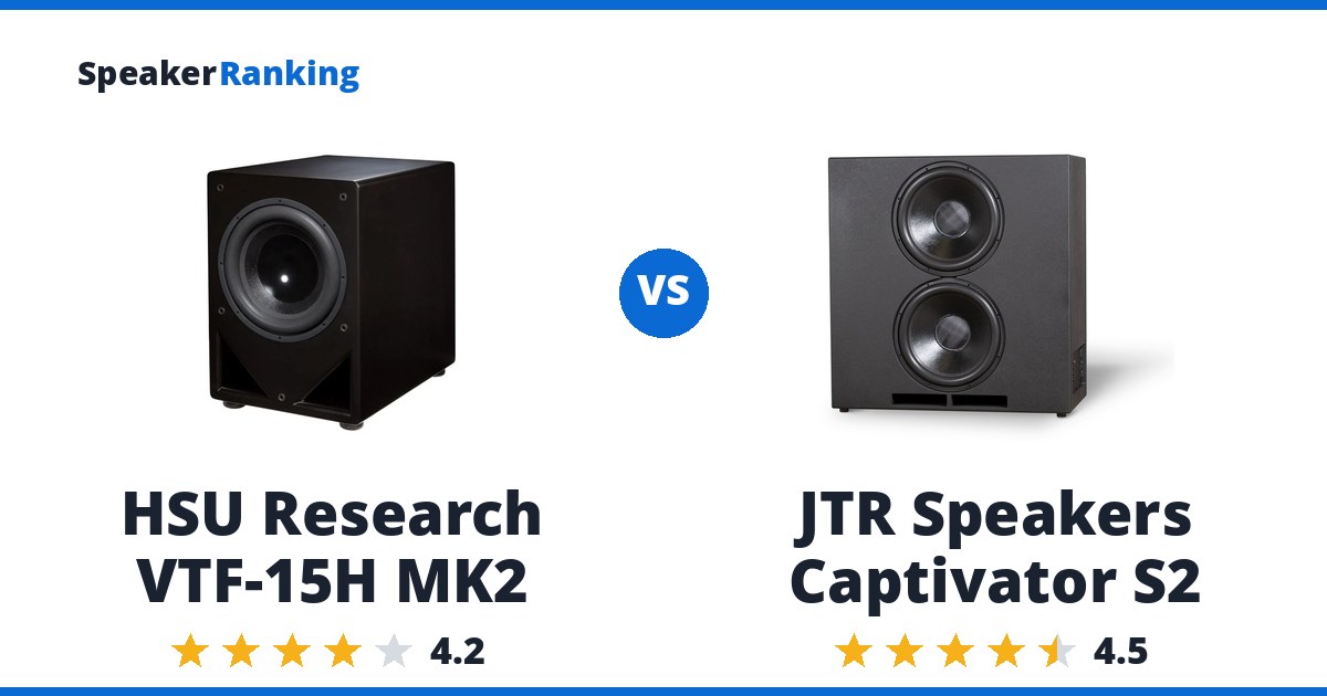 HSU Research VTF-15H MK2 vs JTR Speakers Captivator S2