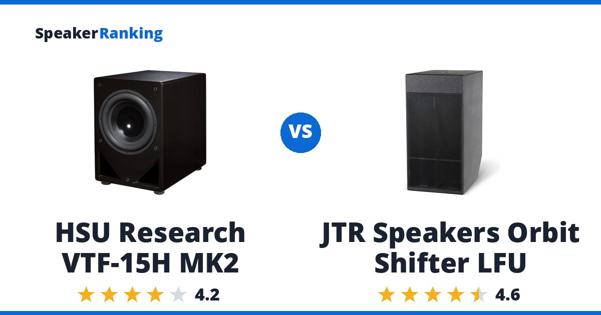HSU Research VTF-15H MK2 vs JTR Speakers Orbit Shifter LFU