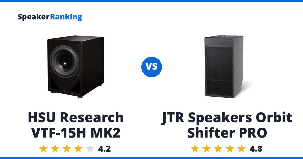 HSU Research VTF-15H MK2 vs JTR Speakers Orbit Shifter PRO