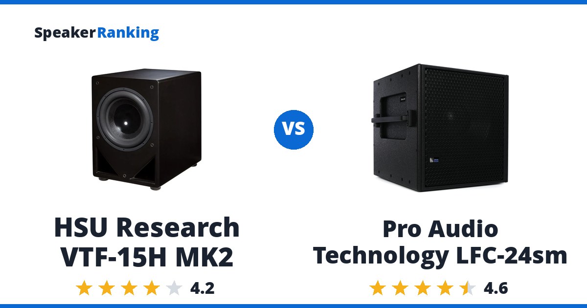 HSU Research VTF-15H MK2 vs Pro Audio Technology LFC-24sm