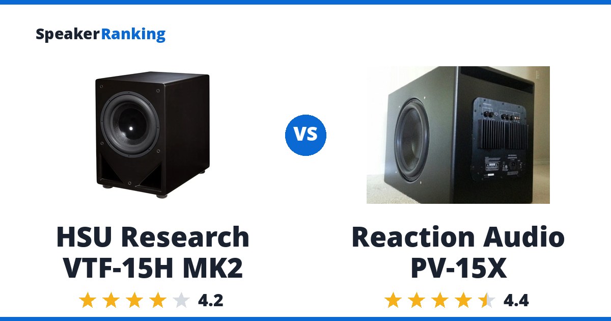 HSU Research VTF-15H MK2 vs Reaction Audio PV-15X