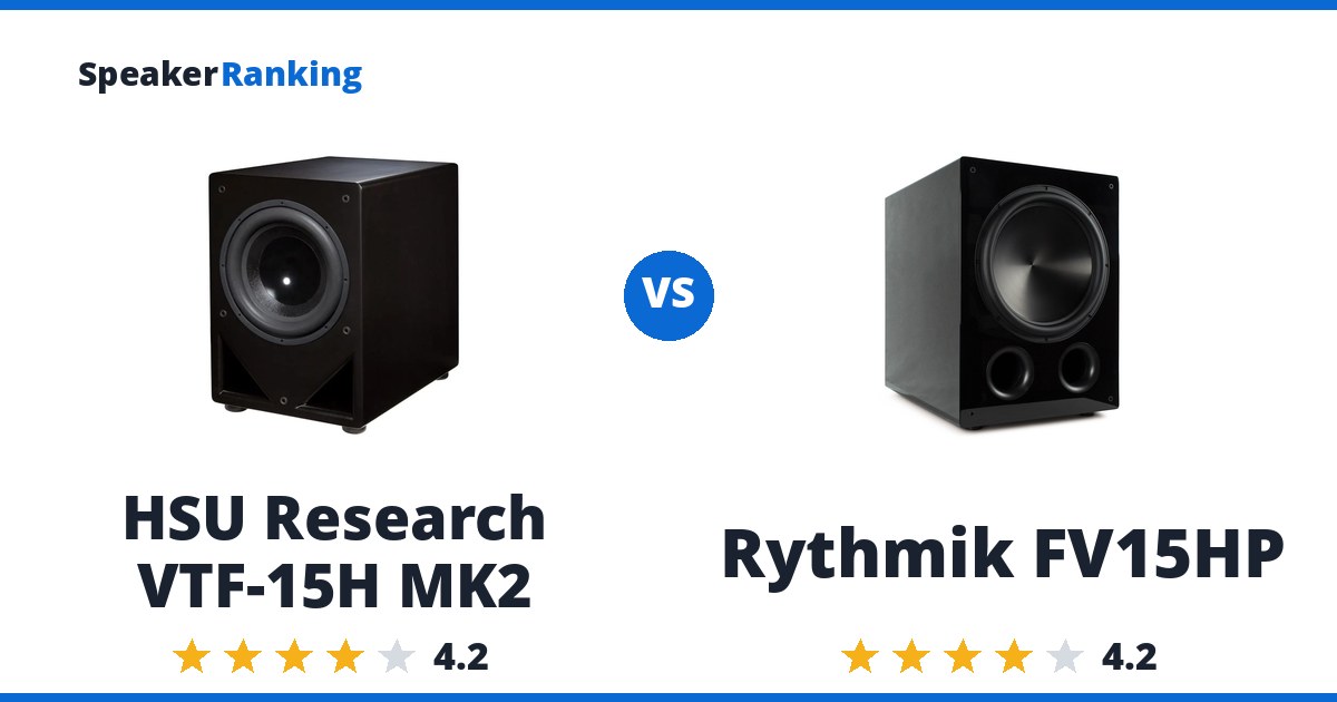HSU Research VTF-15H MK2 vs Rythmik FV15HP