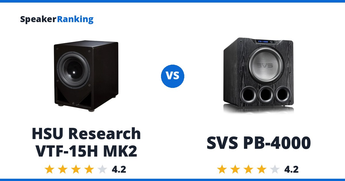 HSU Research VTF-15H MK2 vs SVS PB-4000