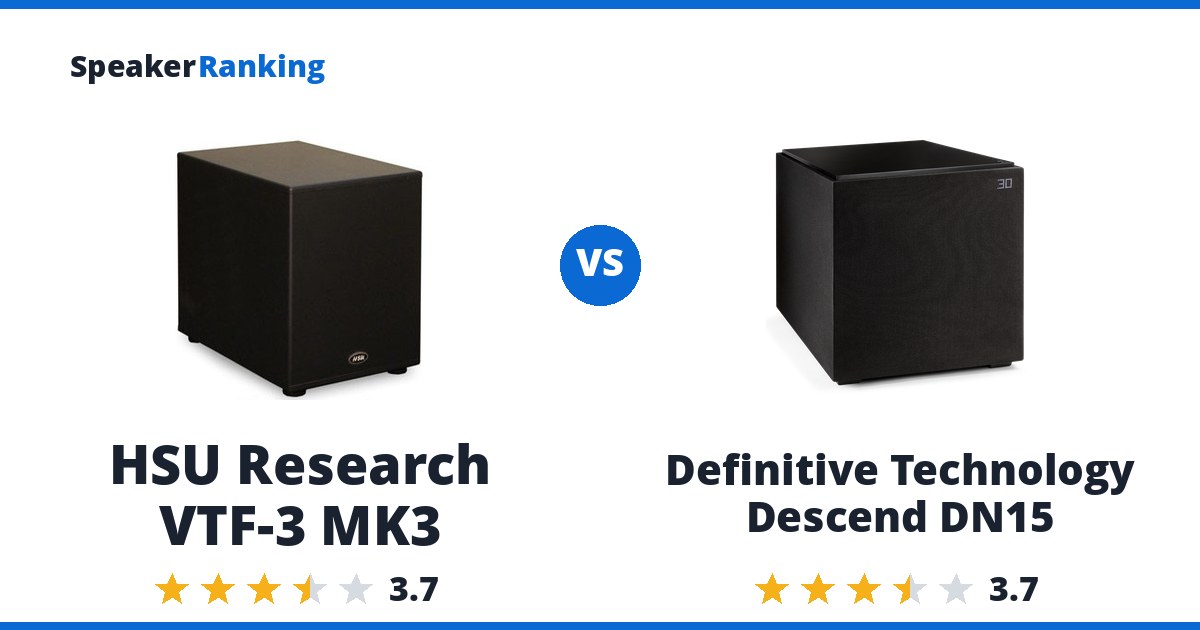 HSU Research VTF-3 MK3 vs Definitive Technology Descend DN15