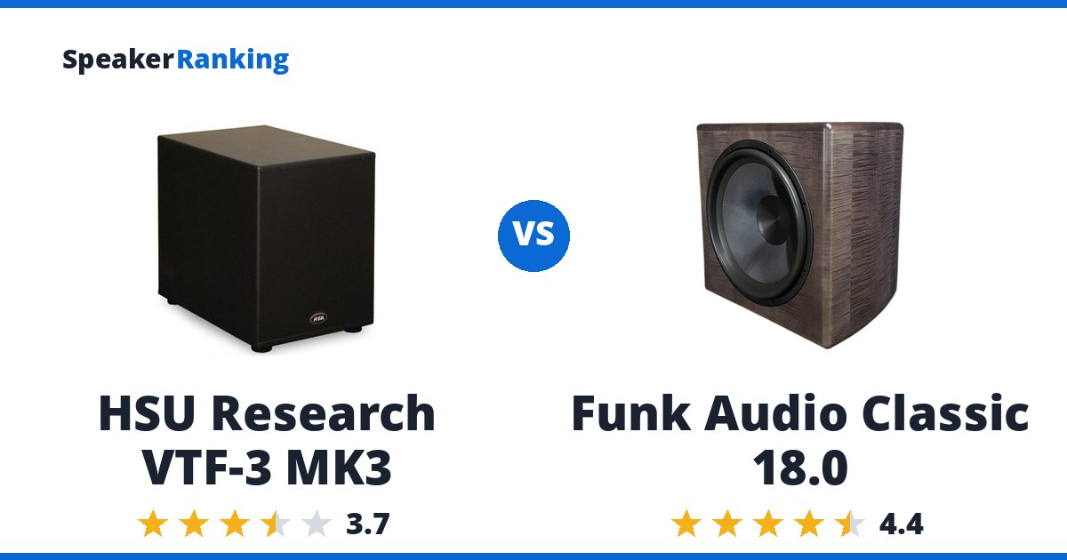 HSU Research VTF-3 MK3 vs Funk Audio Classic 18.0