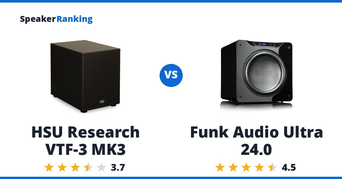 HSU Research VTF-3 MK3 vs Funk Audio Ultra 24.0