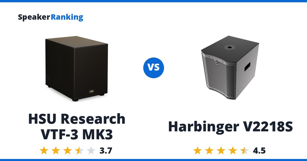 HSU Research VTF-3 MK3 vs Harbinger V2218S