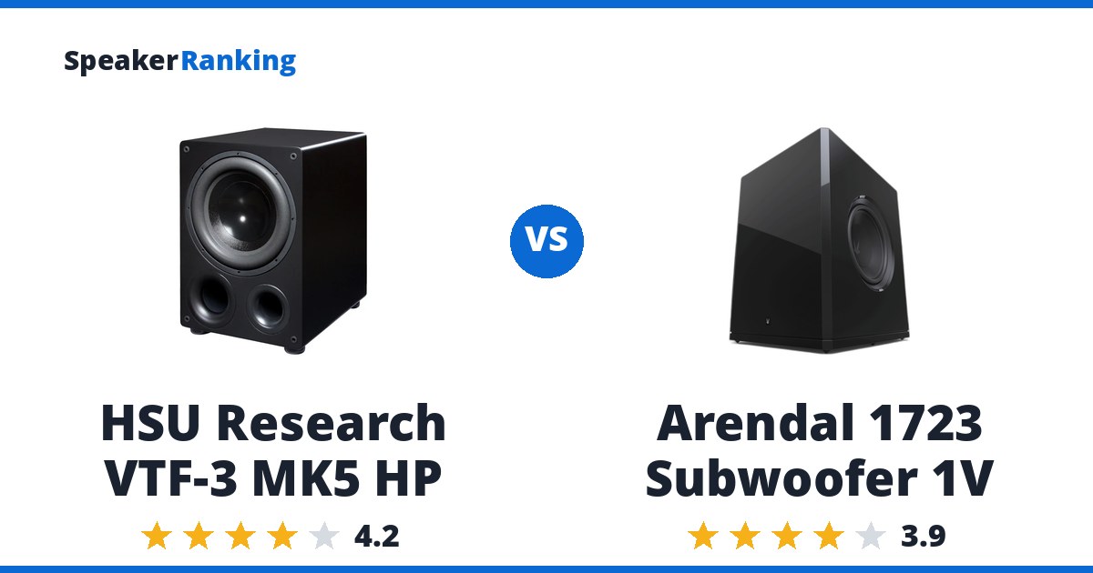 HSU Research VTF-3 MK5 HP vs Arendal 1723 Subwoofer 1V