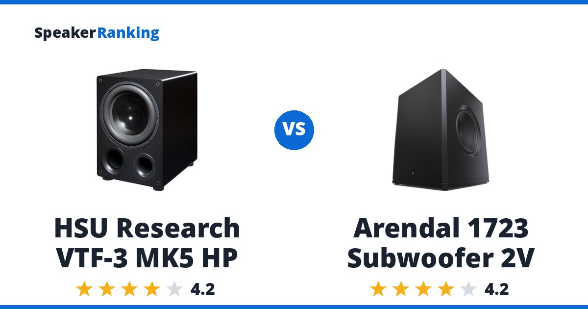HSU Research VTF-3 MK5 HP vs Arendal 1723 Subwoofer 2V