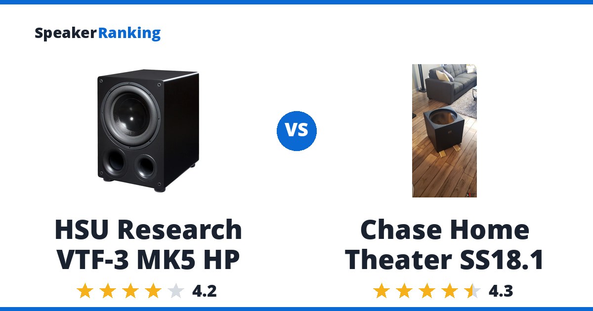 HSU Research VTF-3 MK5 HP vs Chase Home Theater SS18.1