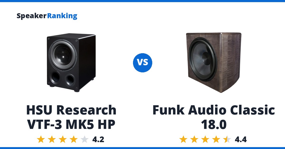 HSU Research VTF-3 MK5 HP vs Funk Audio Classic 18.0