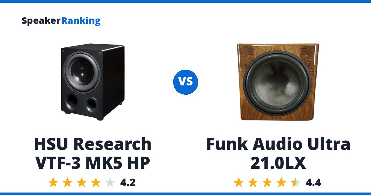 HSU Research VTF-3 MK5 HP vs Funk Audio Ultra 21.0LX