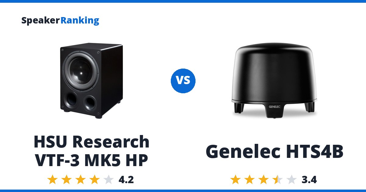 HSU Research VTF-3 MK5 HP vs Genelec HTS4B