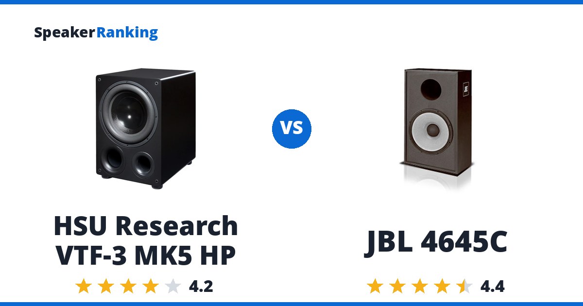 HSU Research VTF-3 MK5 HP vs JBL 4645C
