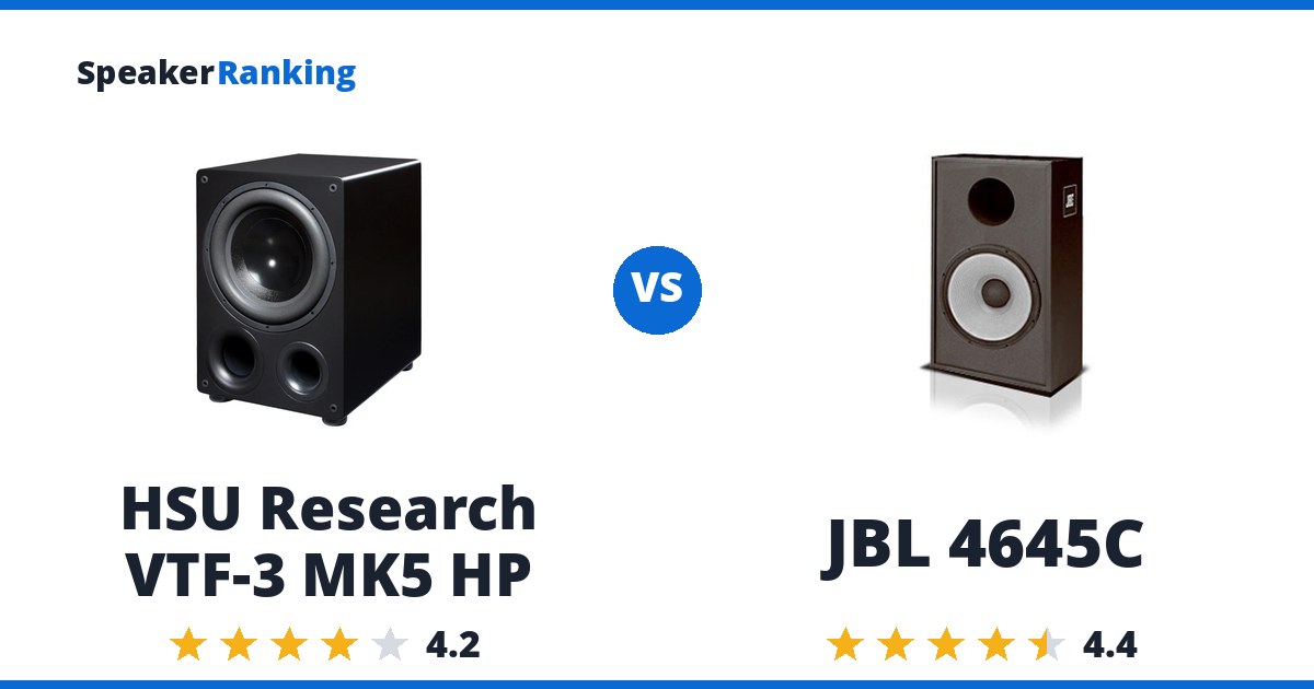 HSU Research VTF-3 MK5 HP vs JBL 4645C