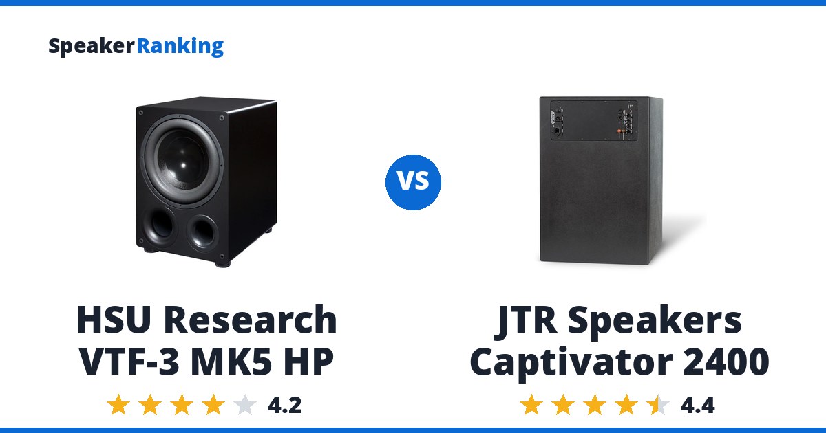 HSU Research VTF-3 MK5 HP vs JTR Speakers Captivator 2400