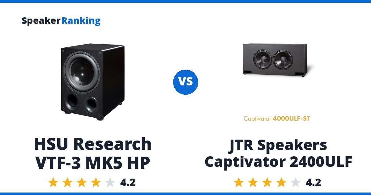 HSU Research VTF-3 MK5 HP vs JTR Speakers Captivator 2400ULF
