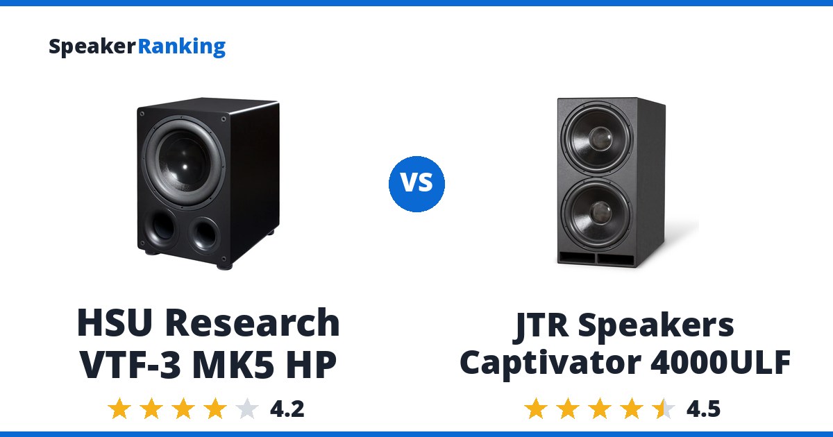 HSU Research VTF-3 MK5 HP vs JTR Speakers Captivator 4000ULF