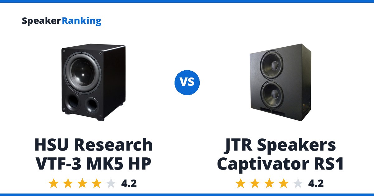 HSU Research VTF-3 MK5 HP vs JTR Speakers Captivator RS1