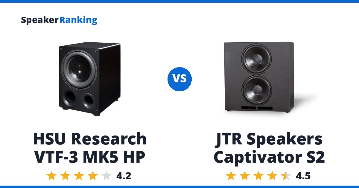 HSU Research VTF-3 MK5 HP vs JTR Speakers Captivator S2