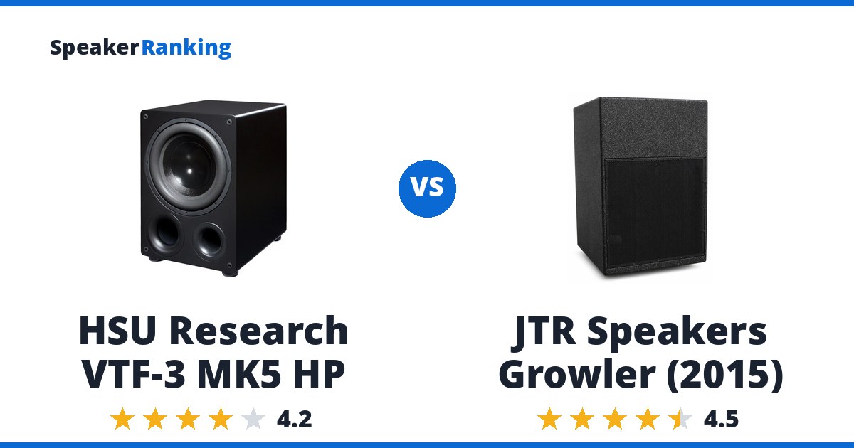 HSU Research VTF-3 MK5 HP vs JTR Speakers Growler (2015)
