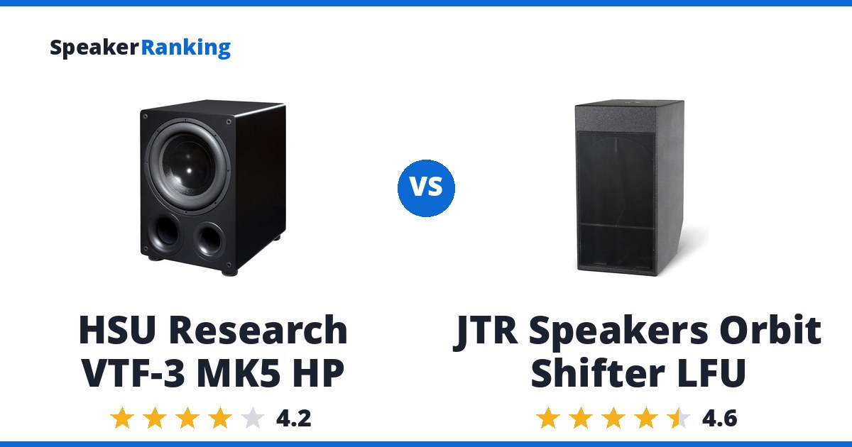 HSU Research VTF-3 MK5 HP vs JTR Speakers Orbit Shifter LFU